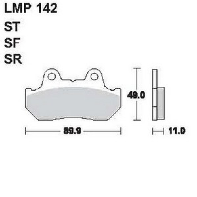 AP Racing LMP142 SF típusú fékbetét