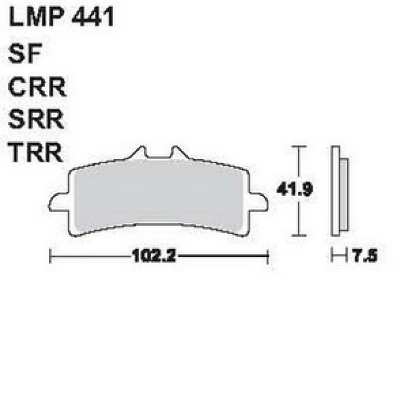 AP Racing LMP441 CRR típusú fékbetét