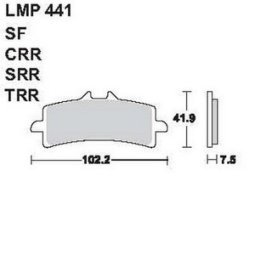 AP Racing LMP441 TRR típusú fékbetét