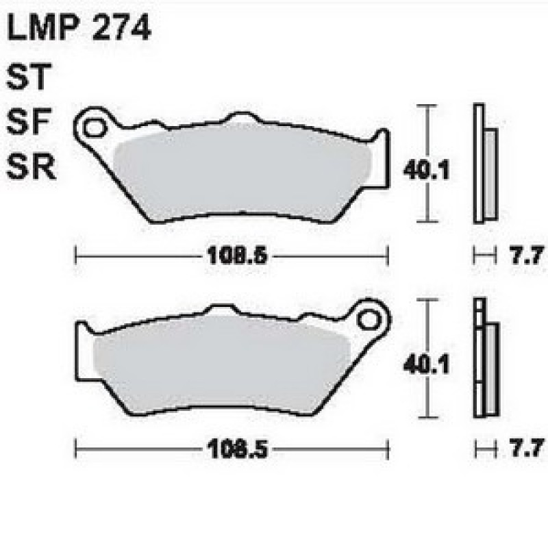 AP Racing LMP274 SF típusú fékbetét
