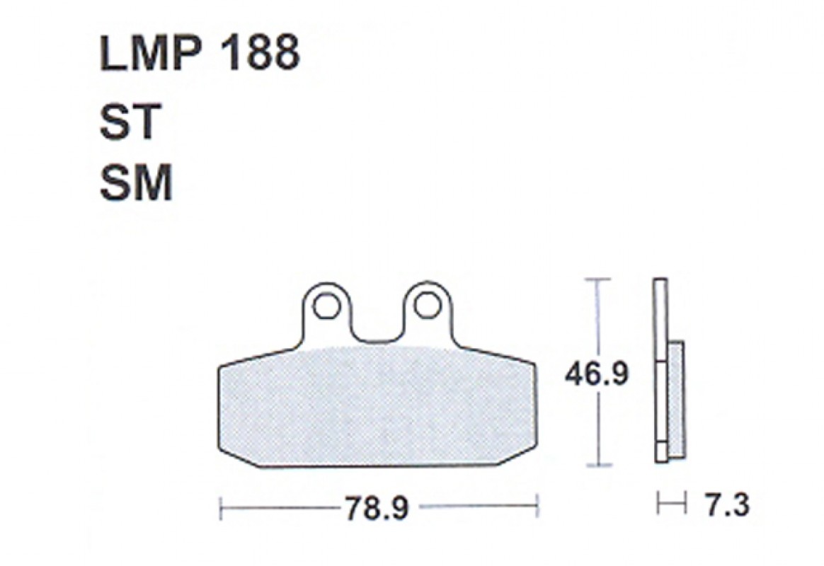 AP Racing LMP188 SM típusú fékbetét