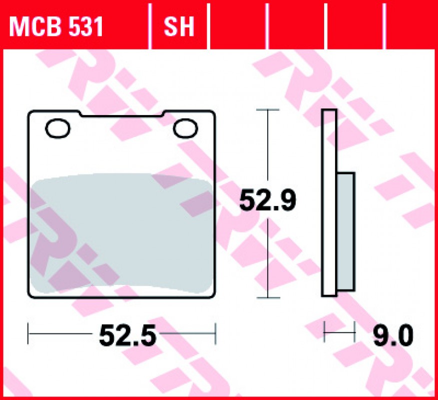 TRW MCB531 fékbetét