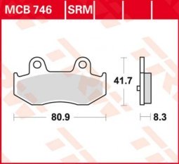 TRW MCB746 SRM fékbetét