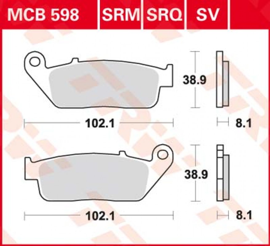 TRW MCB598 SRM fékbetét