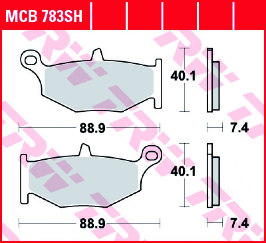 TRW MCB783 SH fékbetét