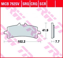 TRW MCB792 SV fékbetét