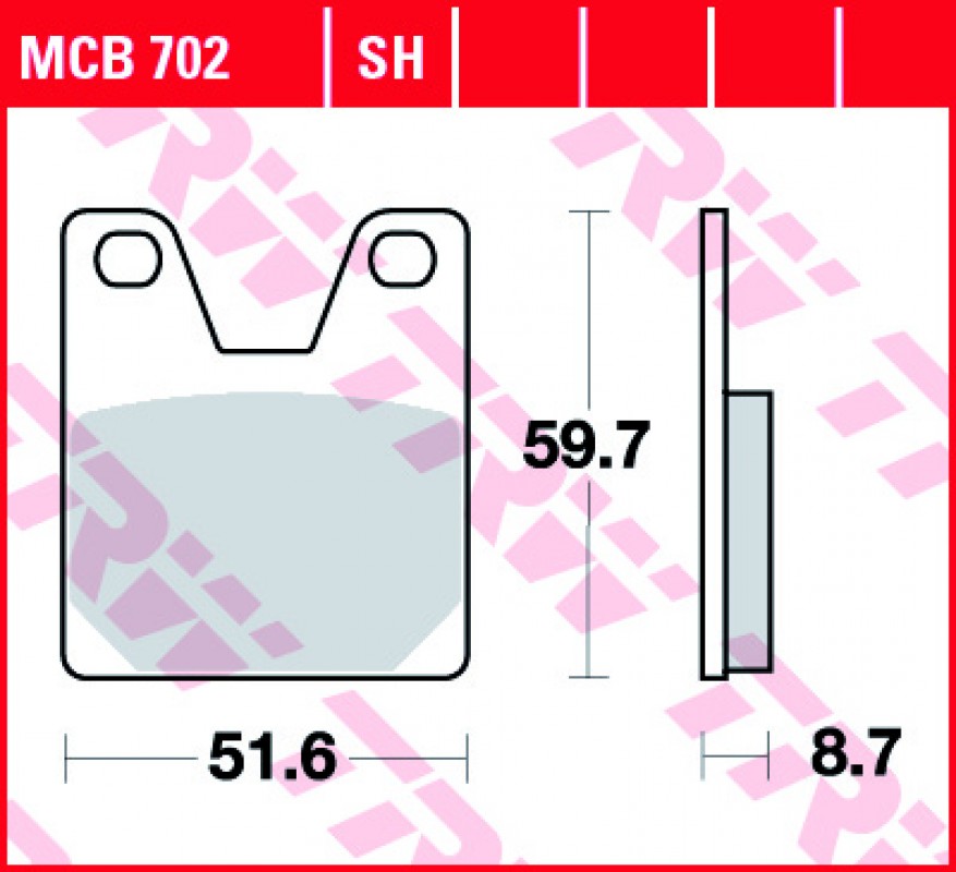 TRW MCB702 fékbetét