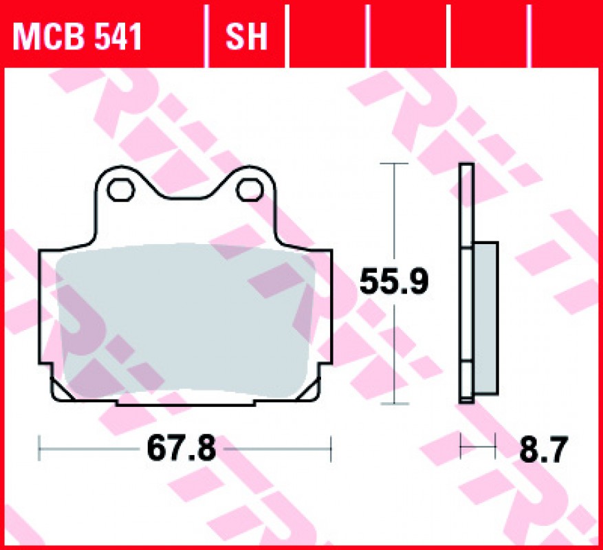 TRW MCB541 fékbetét