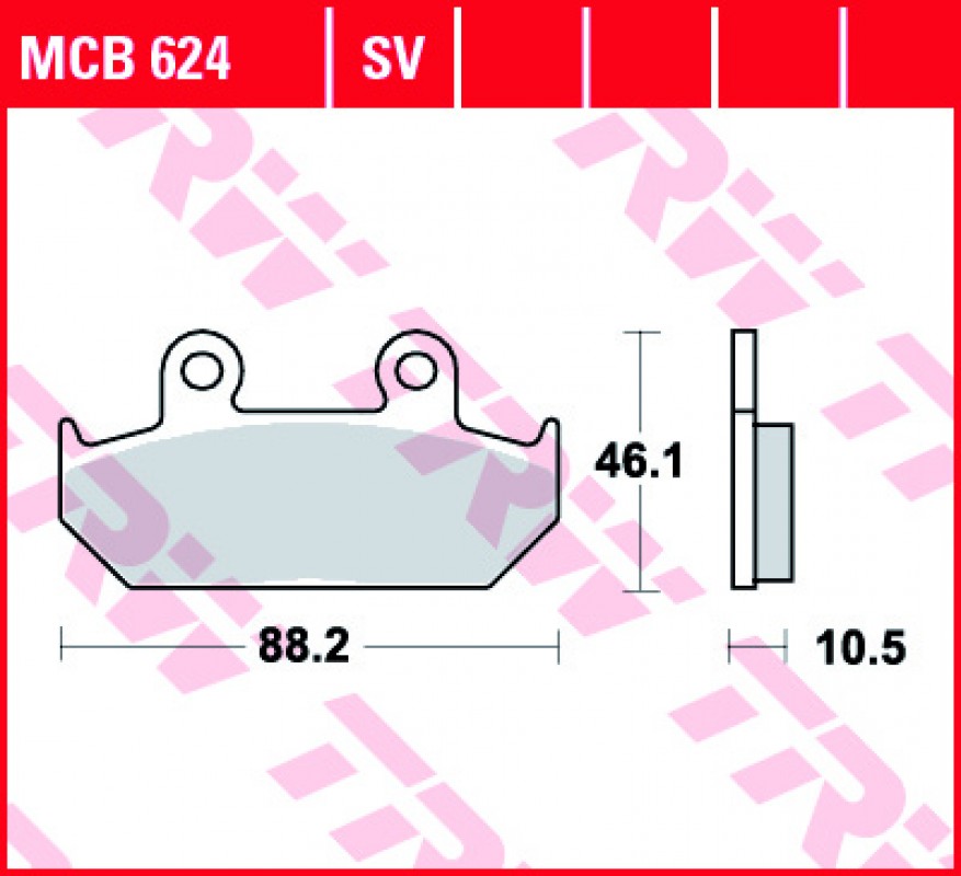 TRW MCB624 fékbetét