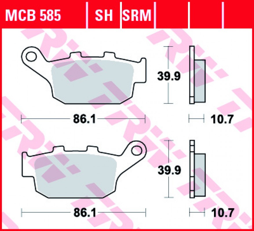 TRW MCB585 fékbetét