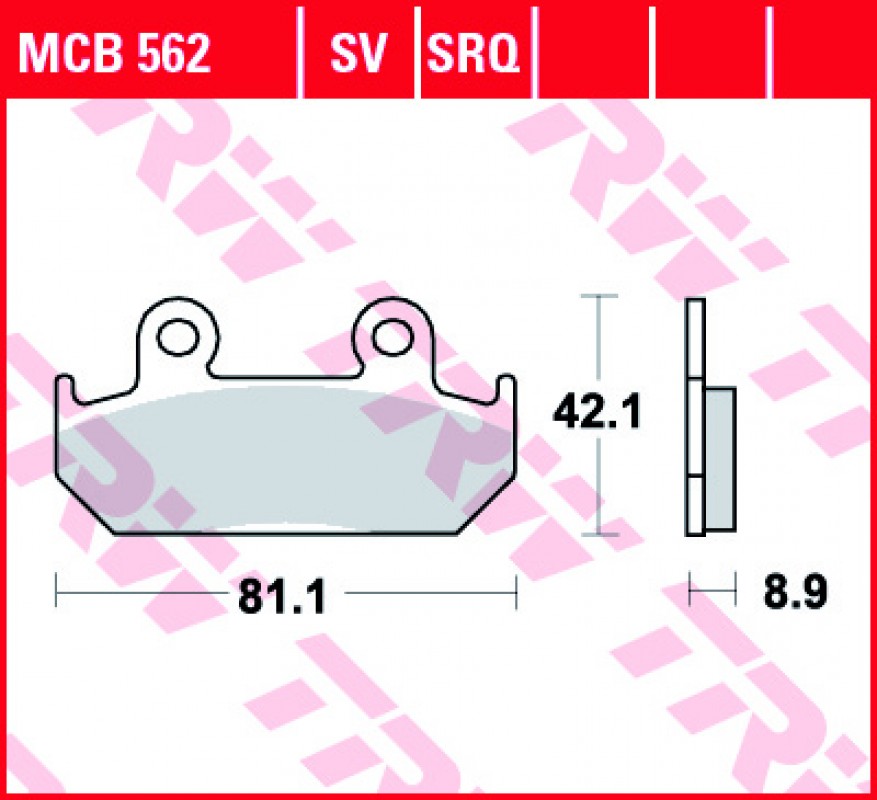 TRW MCB562 fékbetét