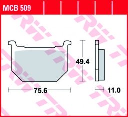 TRW MCB509 fékbetét