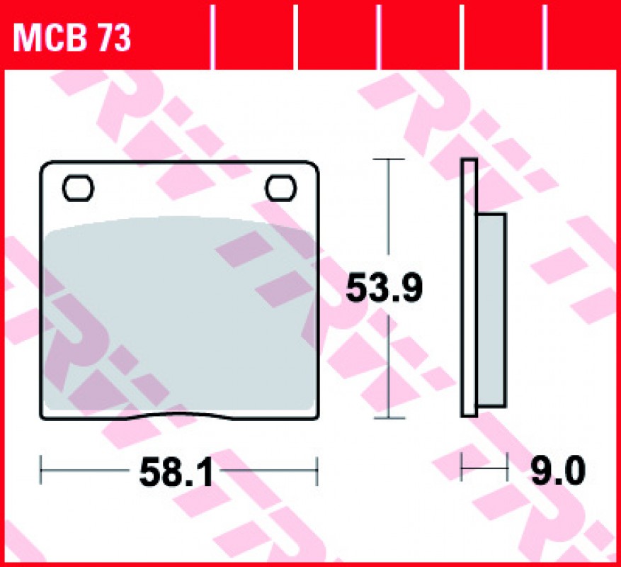 TRW MCB73 fékbetét