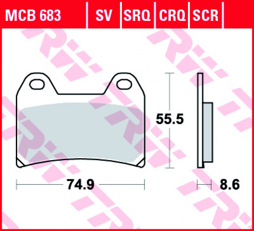 TRW MCB683 SRQ fékbetét