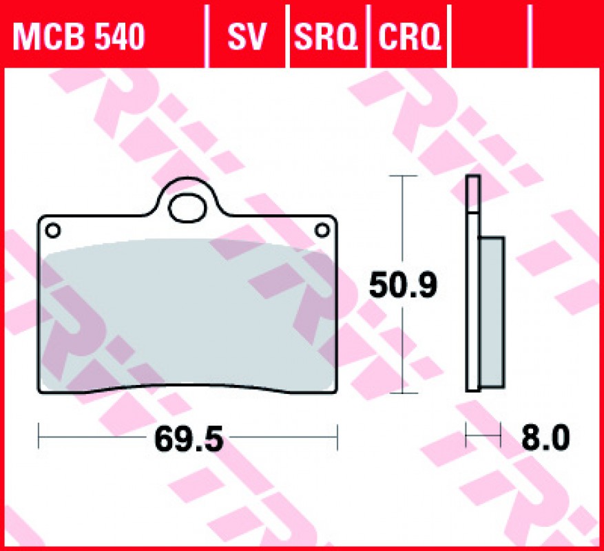 TRW MCB540 SV fékbetét