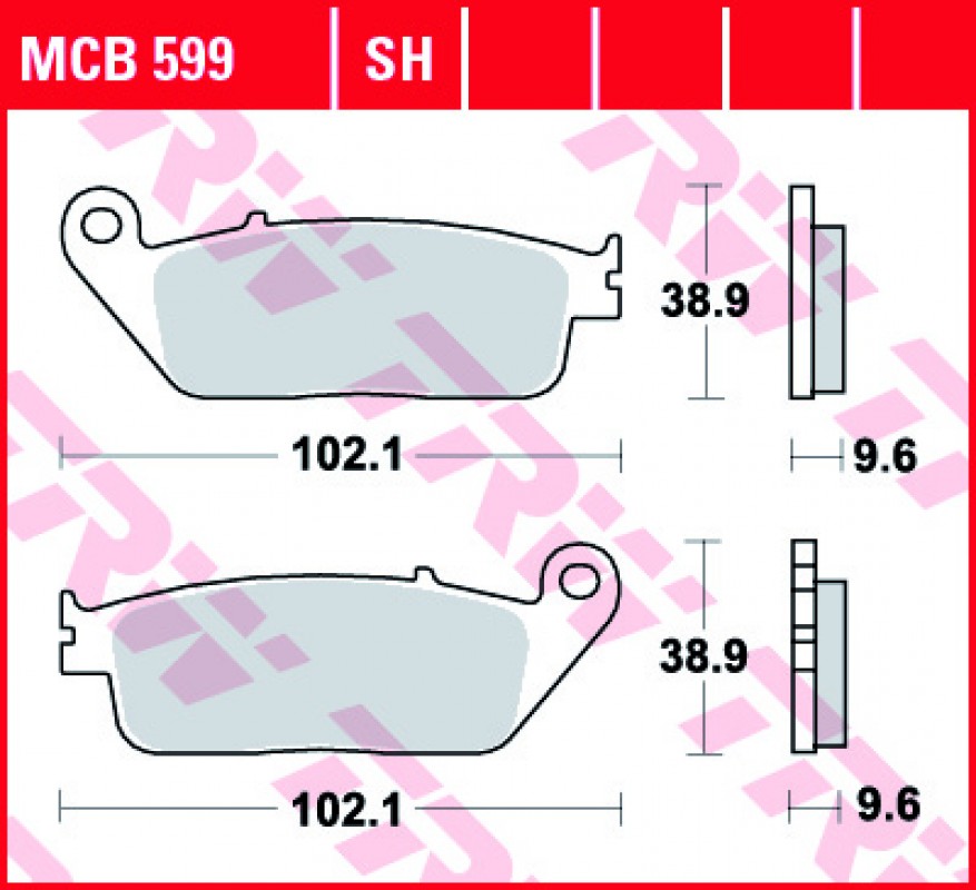 TRW MCB599 fékbetét