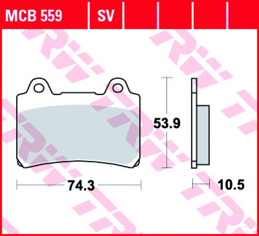 TRW MCB559 fékbetét