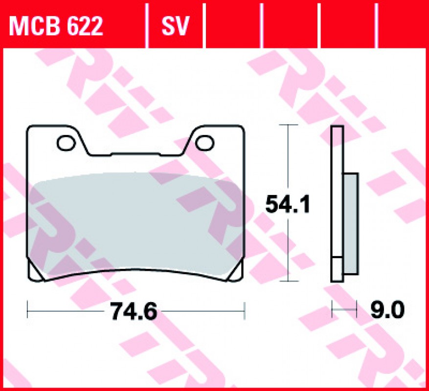 TRW MCB622 fékbetét