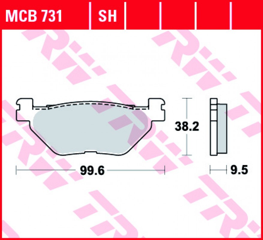 TRW MCB731 SH fékbetét