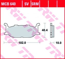 TRW MCB640 SRM fékbetét