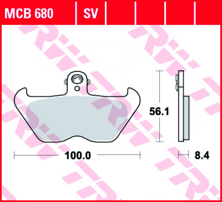 TRW MCB680 fékbetét