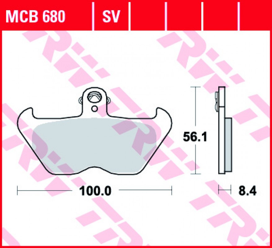 TRW MCB680 SV fékbetét