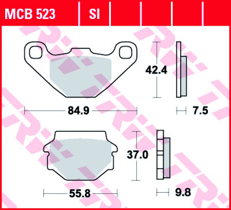 TRW MCB523 fékbetét