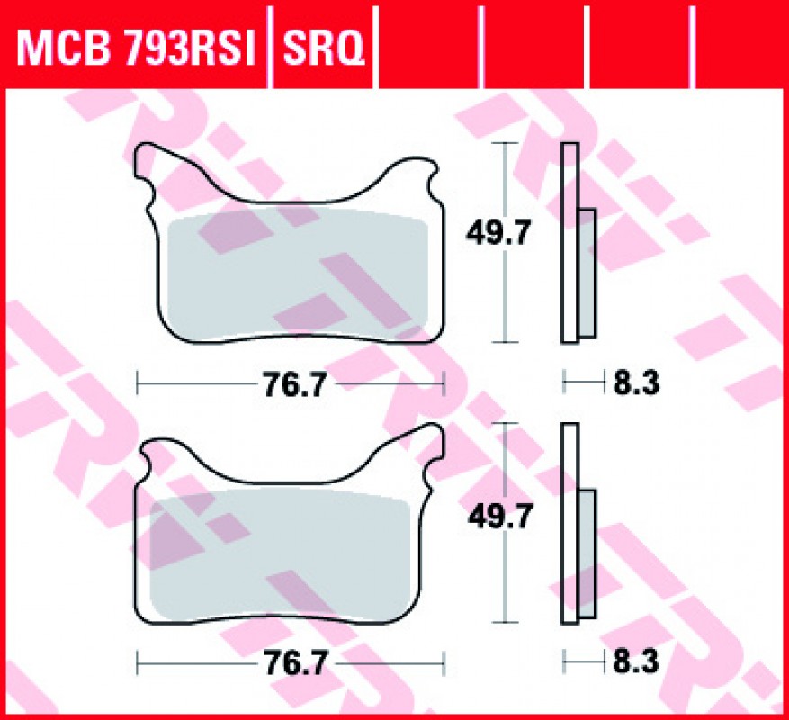 TRW MCB793 RSI fékbetét