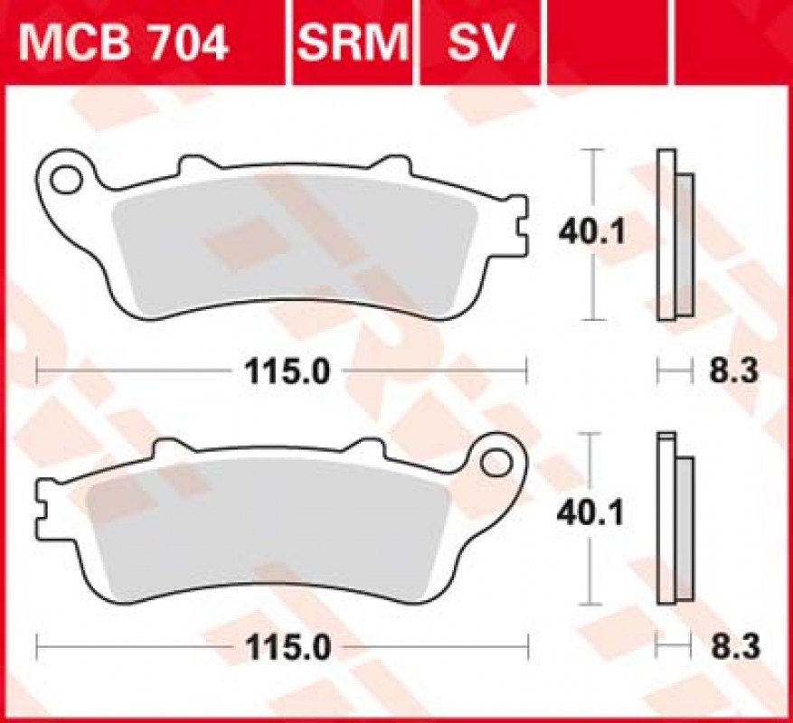 TRW MCB704 SRM fékbetét