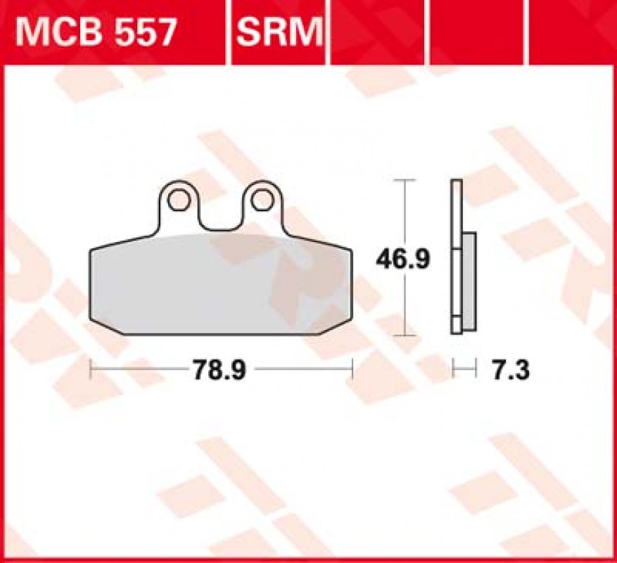 TRW MCB557 SRM fékbetét