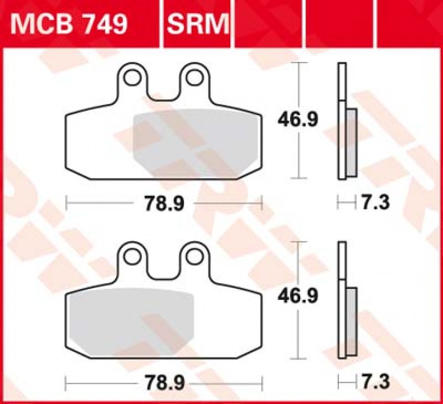 TRW MCB749 SRM fékbetét