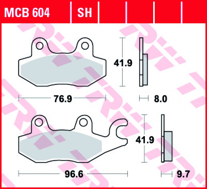 TRW MCB604 SH fékbetét