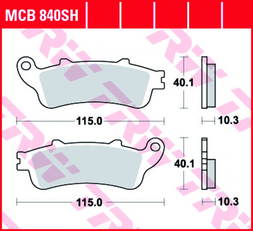 TRW MCB840 SH fékbetét