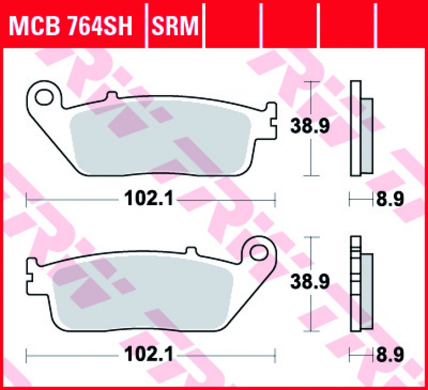 TRW MCB764 SRM fékbetét