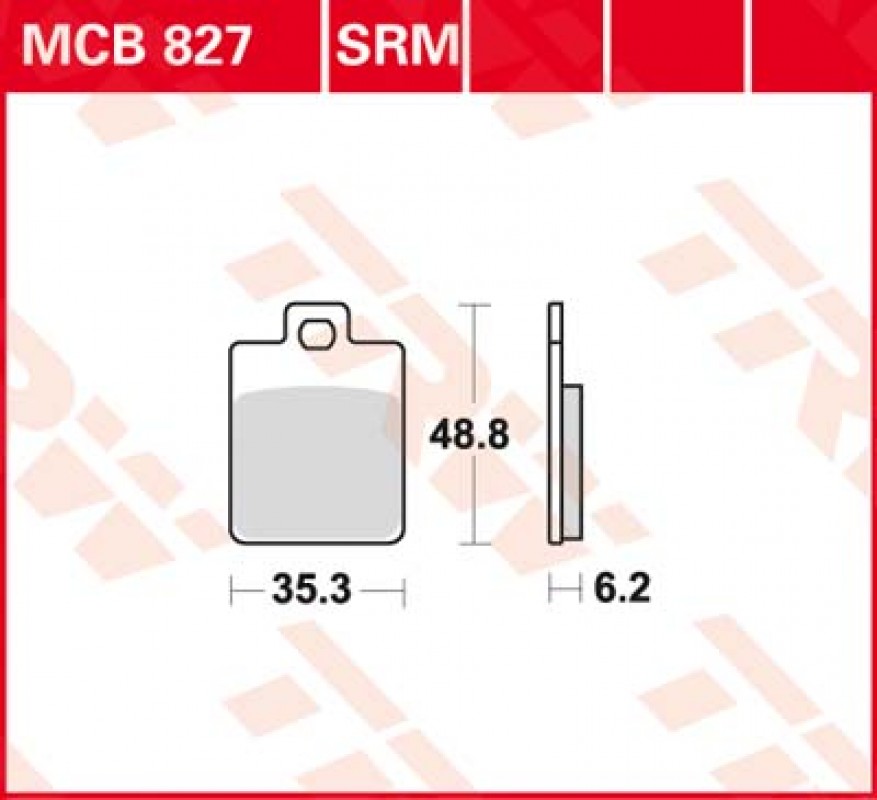 TRW MCB827 SRM fékbetét