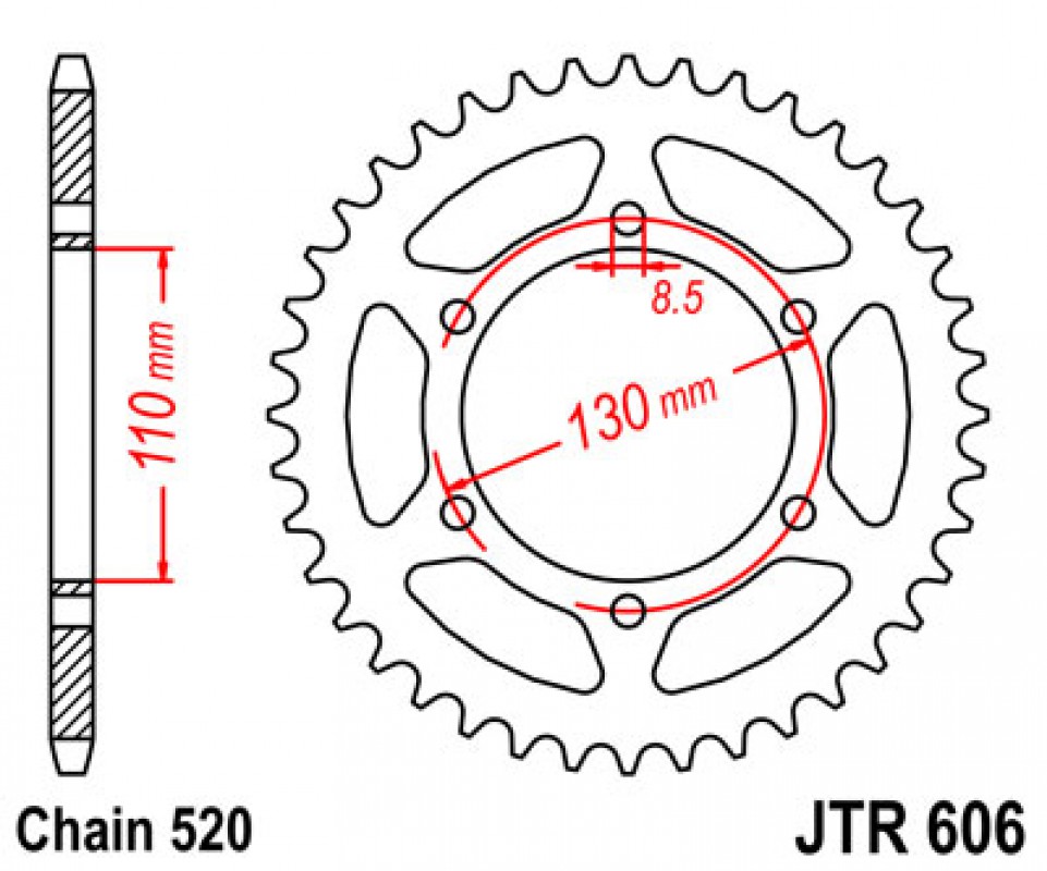 JT lánckerék JTR606.43