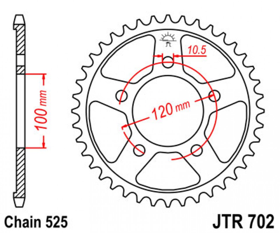 JT lánckerék JTR702.40