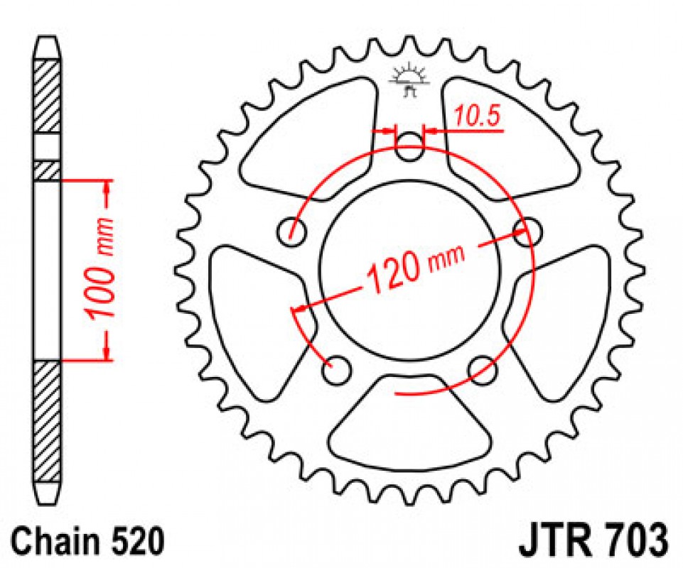 JT lánckerék JTR703.40