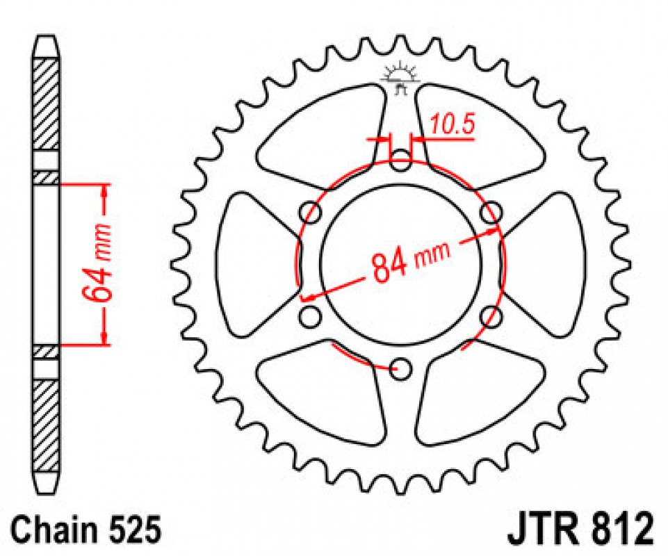 JT lánckerék JTR812.41