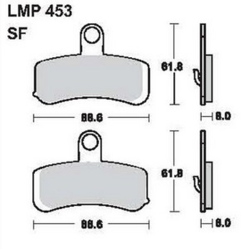 AP Racing LMP453 SF fékbetét