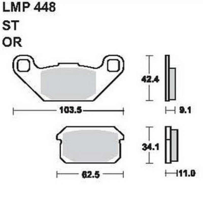 AP Racing LMP448 OR fékbetét