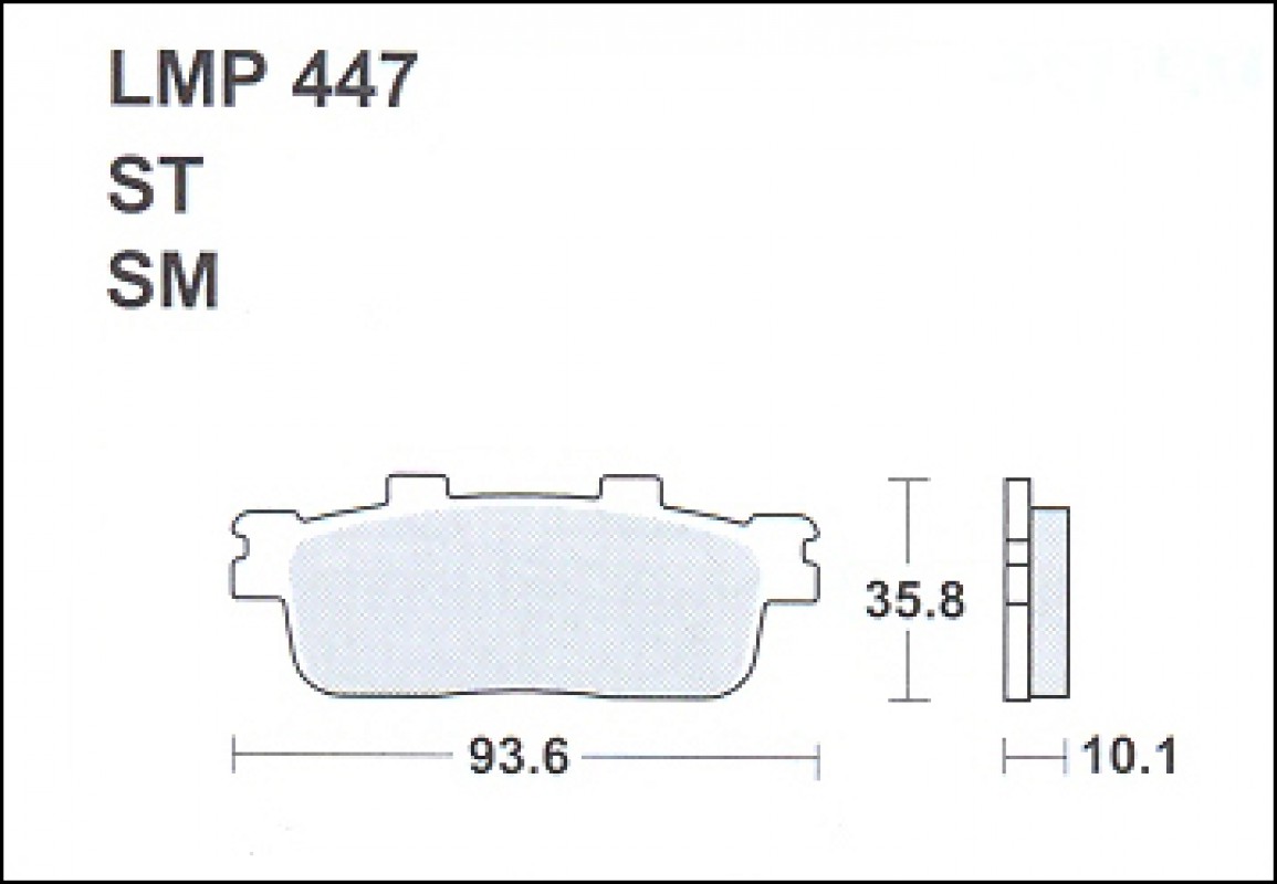 AP Racing LMP447 ST fékbetét