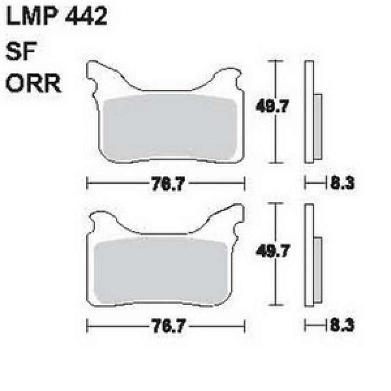 AP Racing LMP442 ORR fékbetét