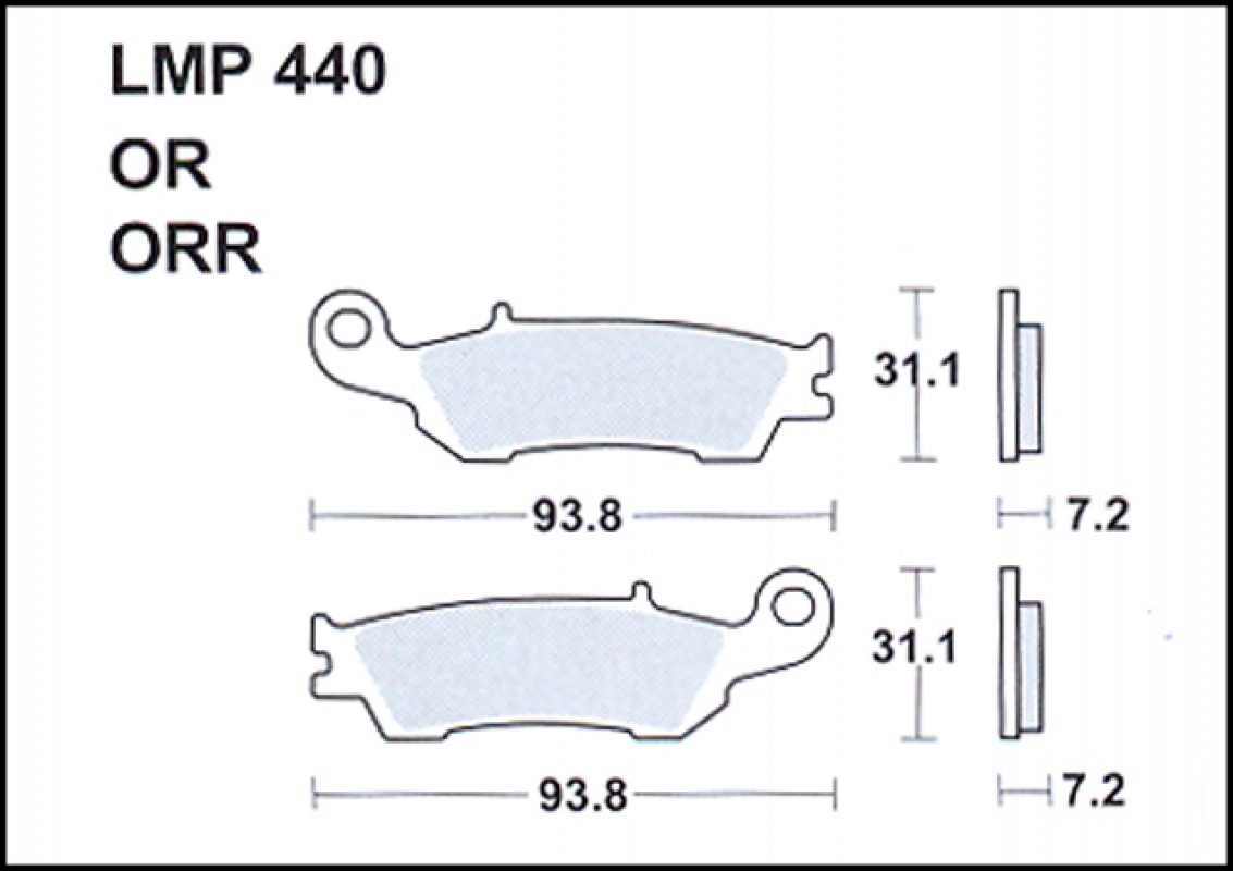 AP Racing LMP440 OR fékbetét