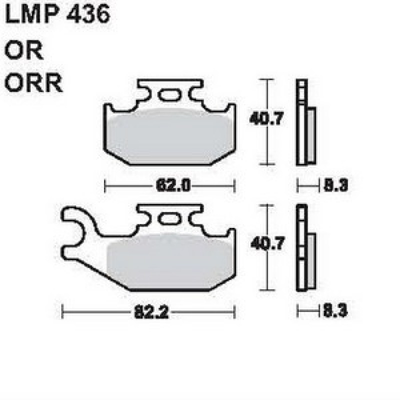 AP Racing LMP436 ORR fékbetét