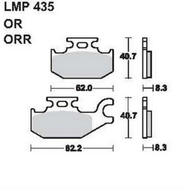 AP Racing LMP435 OR fékbetét