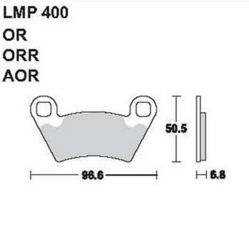 AP Racing LMP400 AOR fékbetét