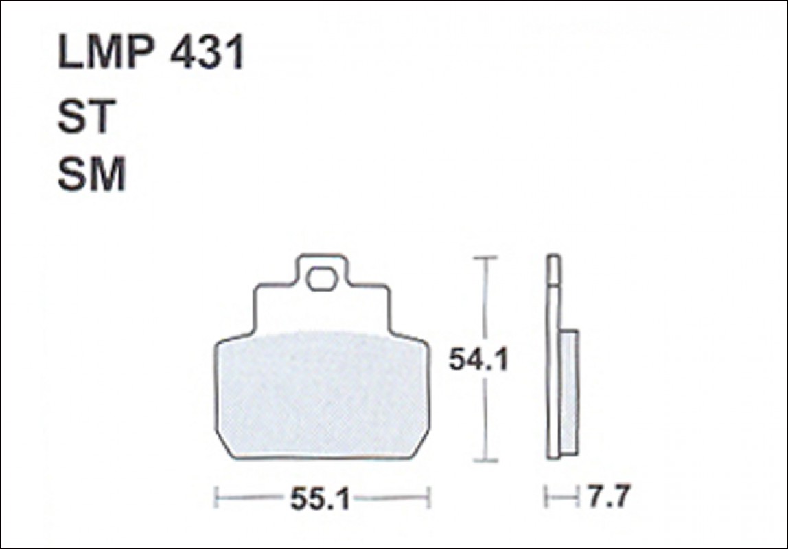 AP Racing LMP431 SM fékbetét