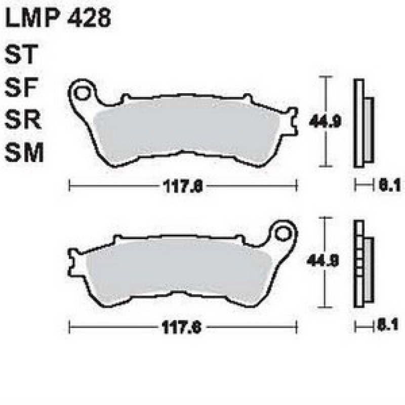 AP Racing LMP428 SF fékbetét ABS