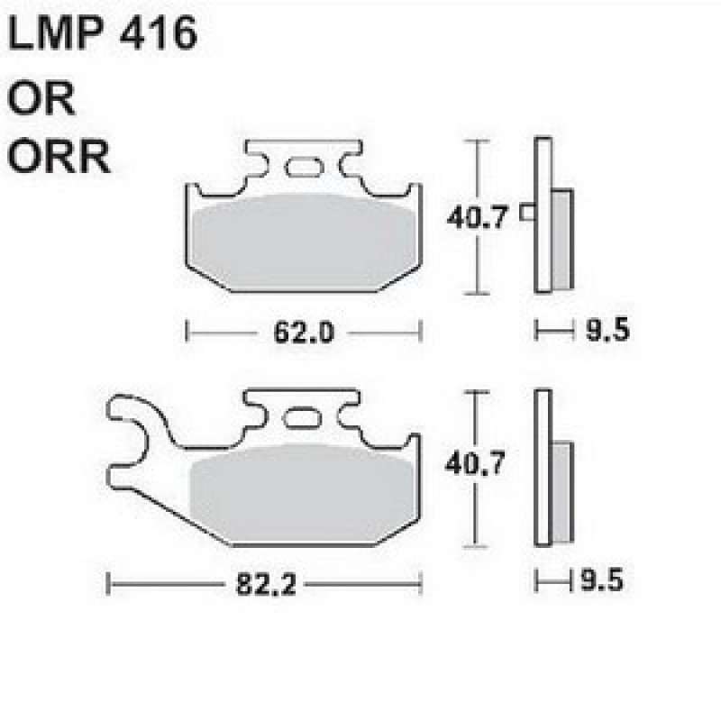 AP Racing LMP416 OR fékbetét